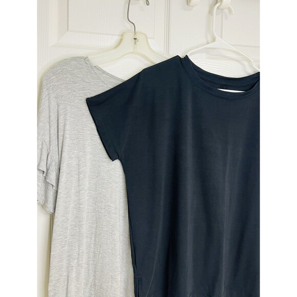 Lot of 2 ANA All In Motion S/S Shirt Black Grey Sz M Casual Athleisure - Picture 5 of 12